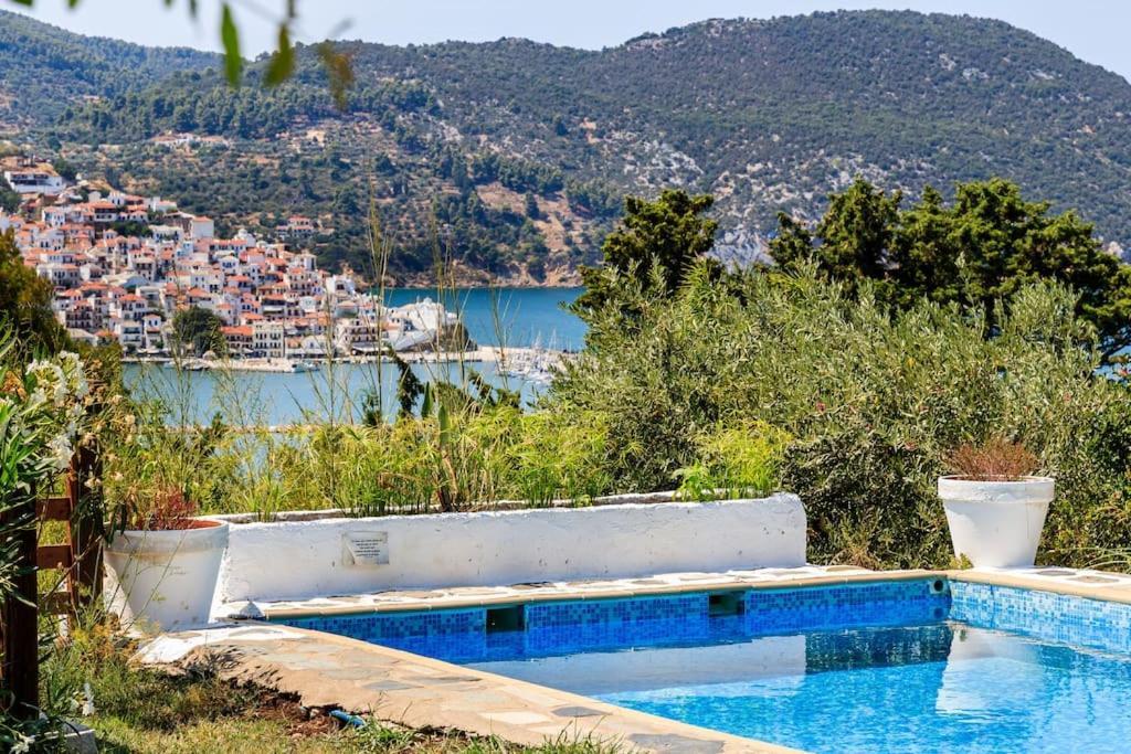 Villa Rodia With Swimming Pool On Skopelos Island Exterior photo