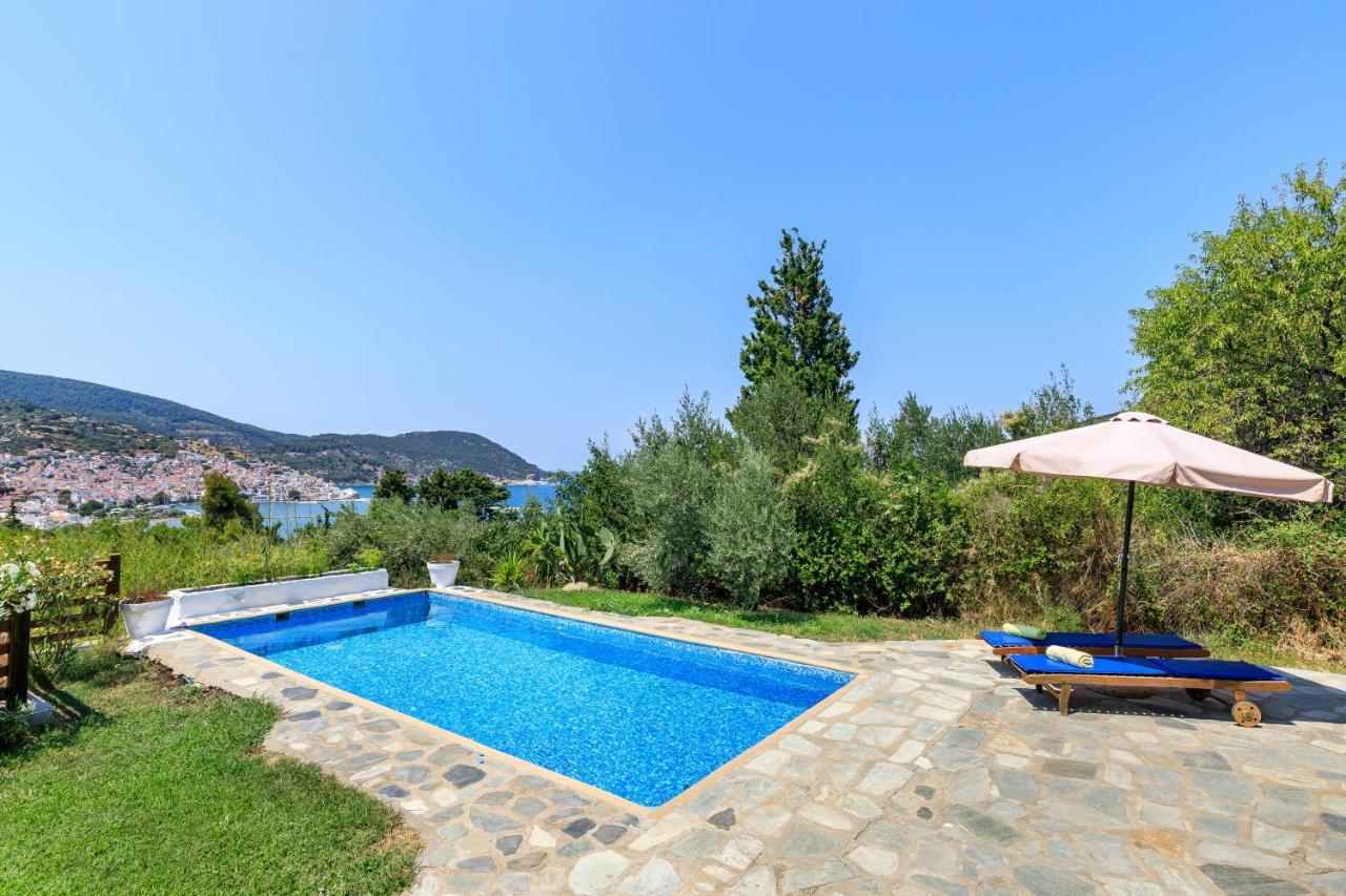 Villa Rodia With Swimming Pool On Skopelos Island Exterior photo