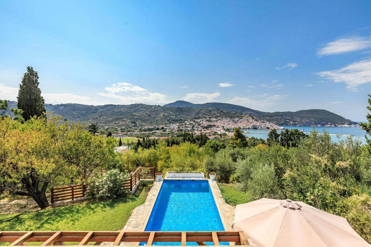 Villa Rodia With Swimming Pool On Skopelos Island Exterior photo