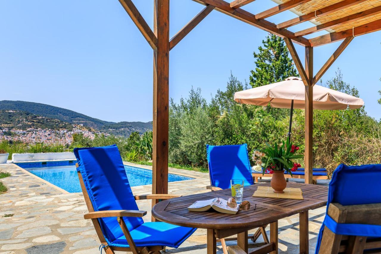 Villa Rodia With Swimming Pool On Skopelos Island Exterior photo