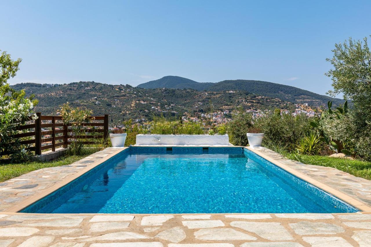 Villa Rodia With Swimming Pool On Skopelos Island Exterior photo